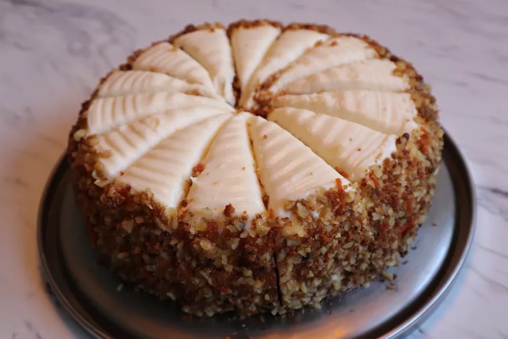 A slice of house-made layer cake