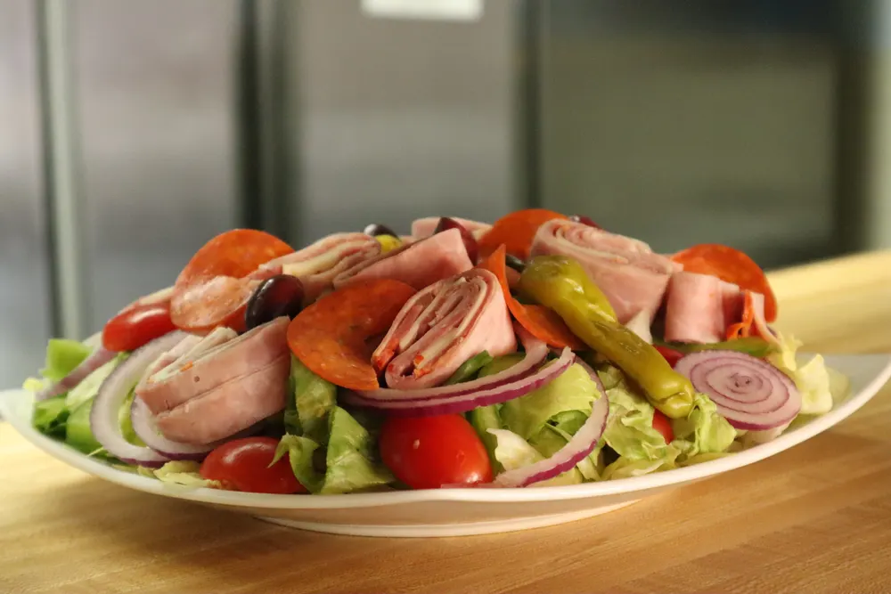 A fresh Mediterranean salad spread